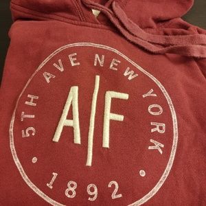 Abercrombie and Fitch maroon hoodie